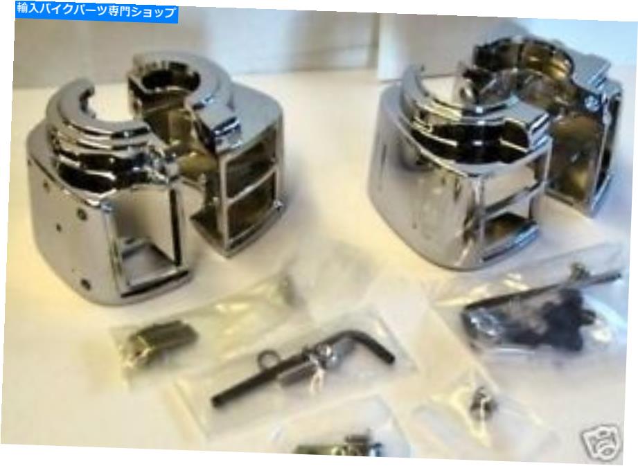 クロームパーツ 82-95 Shovelhead Evolution Sportster Chromeハンドルバースイッチの家 82-95 Shovelhead Evolution Sportster CHROME Handlebar SWITCH HOUSEINGS【並行輸入品】