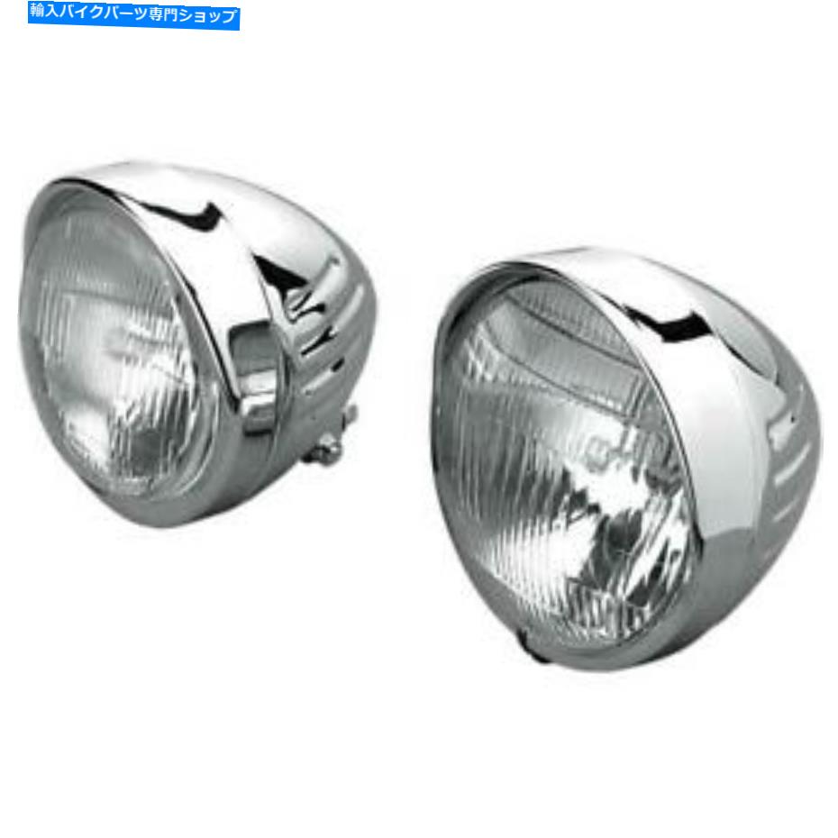 クロームパーツ 新しいドラッグDS280033クロムカスタムスプリナースタイルのヘッドライトアセンブリ NEW DRAG DS280033 Chrome Custom Springer-Style Headlight Assembly【並行輸入品】