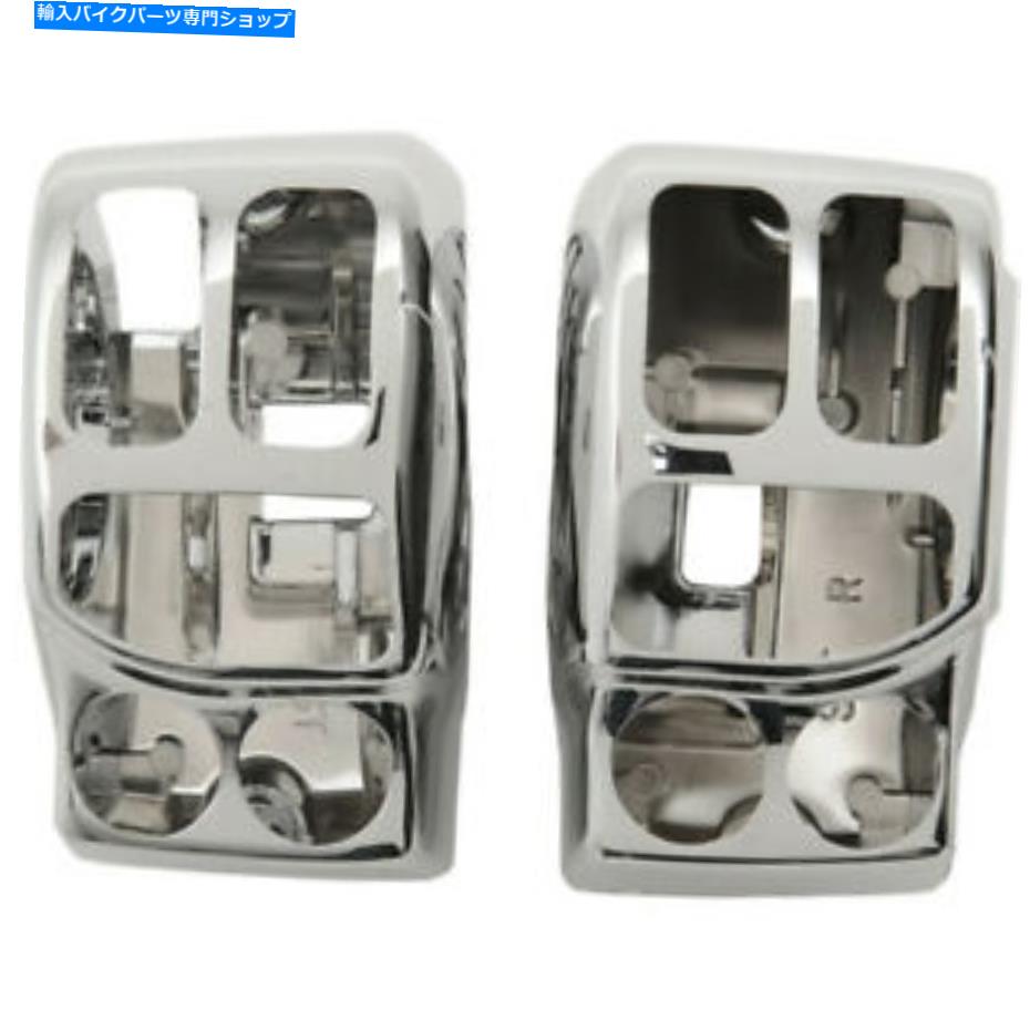 クロームパーツ ドラッグスペシャリティクロームスイッチハウジングハンドルバーコントロールキットハーレー14-20 Drag Specialties Chrome Switch Housing Handlebar Control Kit Harley 14-20【並行輸入品】
