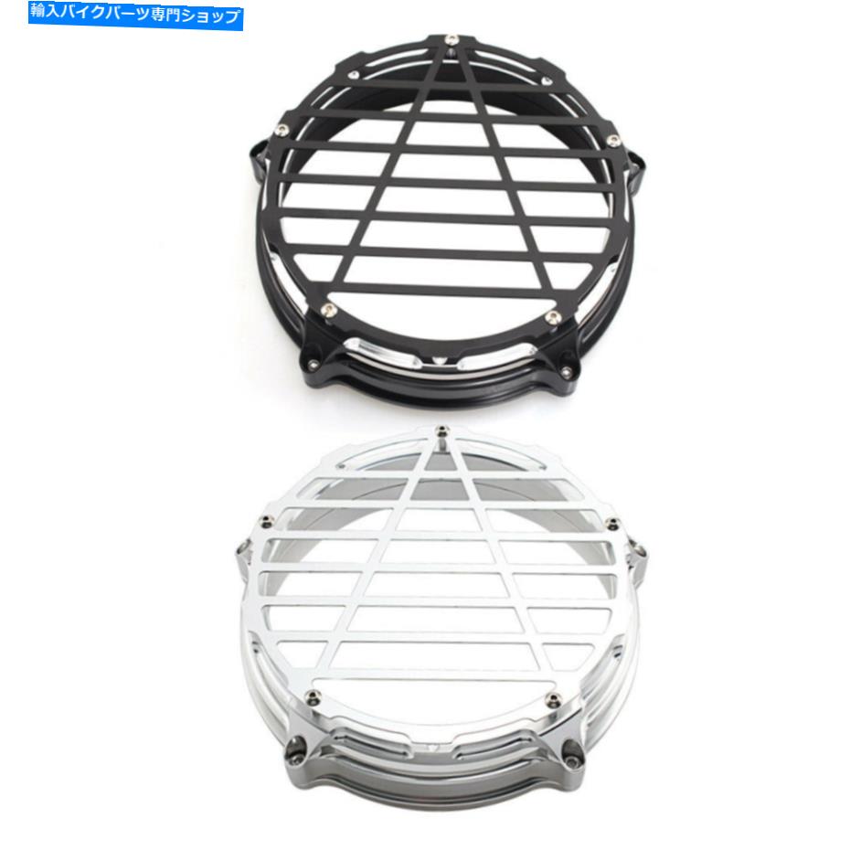 クロームパーツ BMW R 9のためのブラック/シルバーヘッドライトガードカバーベゼルトリムリング Black/Silver Headlight Guard Cover Bezel Trim Ring For BMW R Nine T Scrambler【並行輸入品】