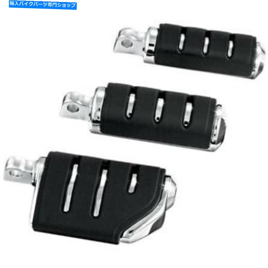 クロームパーツ 男性マウントエンドクロムを備えたクライャキン集中トライデントISO-PEG Kuryakyn Dually Trident ISO-Pegs with Male-Mount Ends Chrome【並行輸入品】