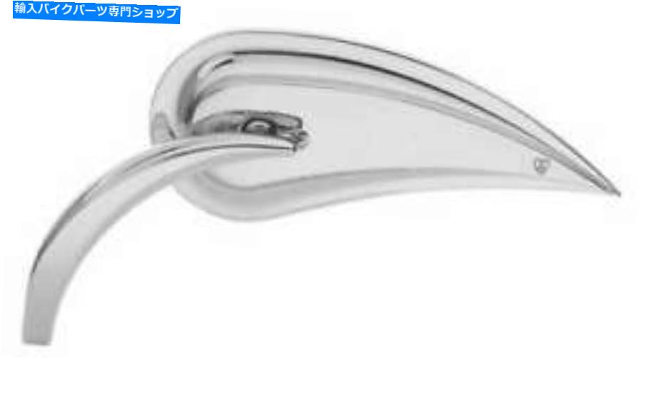 クロームパーツ Rad IIIティアドロップミラー RAD III Teardrop Mirrors for Street【並行輸入品】