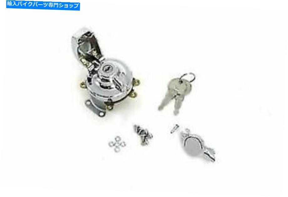 クロームパーツ V-Twinによるハーレーダビッドソンのための5ターミナルクロムの脂肪ボブイグニッションスイッチ Fat Bob Ignition Switch with 5 Terminals Chrome for Harley Davidson by V-Twin【並行輸入品】