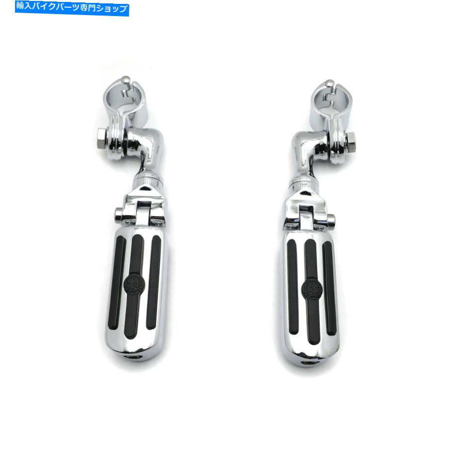 クロームパーツ Chrome Streamliner Skull Footpeg 3 \