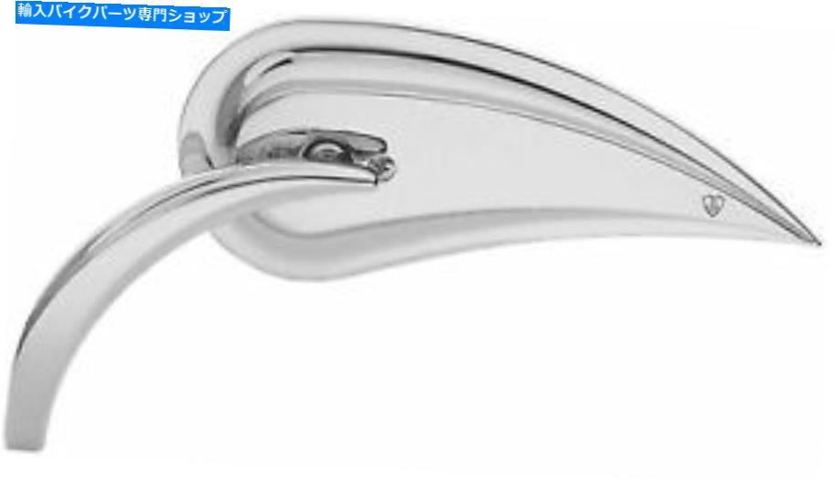 クロームパーツ Arlen NessマイクロダイキャストRAD IIIティアドロップミラーダイキャスト - クロム左、13-090 Arlen Ness Micro Die-Cast Rad III Teardrop Mirror Die-Cast- Chrome Left, 13-090【並行輸入品】