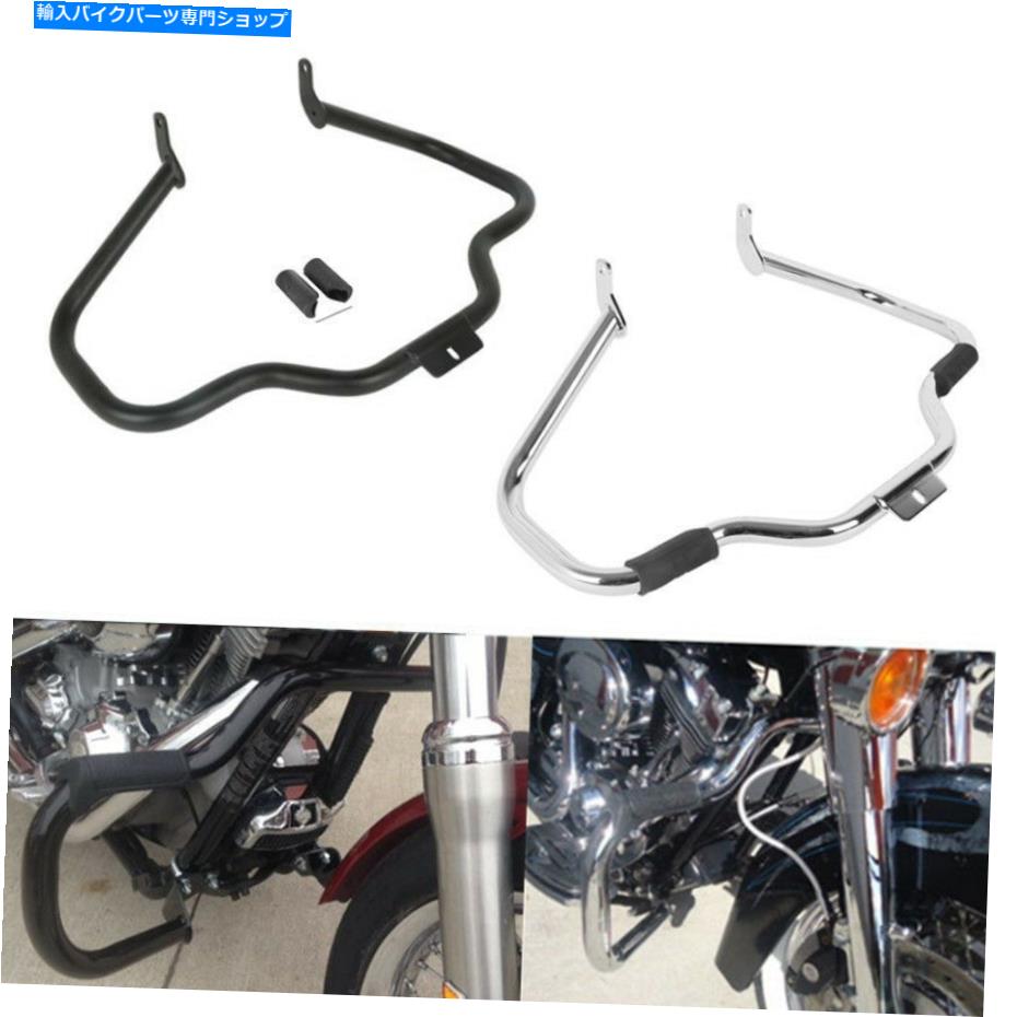 クロームパーツ 口ひげエンジンガードクラッシュバーフィットハーレーヘリテージソフトボーイ00-17 15 Mustache Engine Guard Crash Bar Fit For Harley Heritage Softail Fat Boy 00-17 15【並行輸入品】
