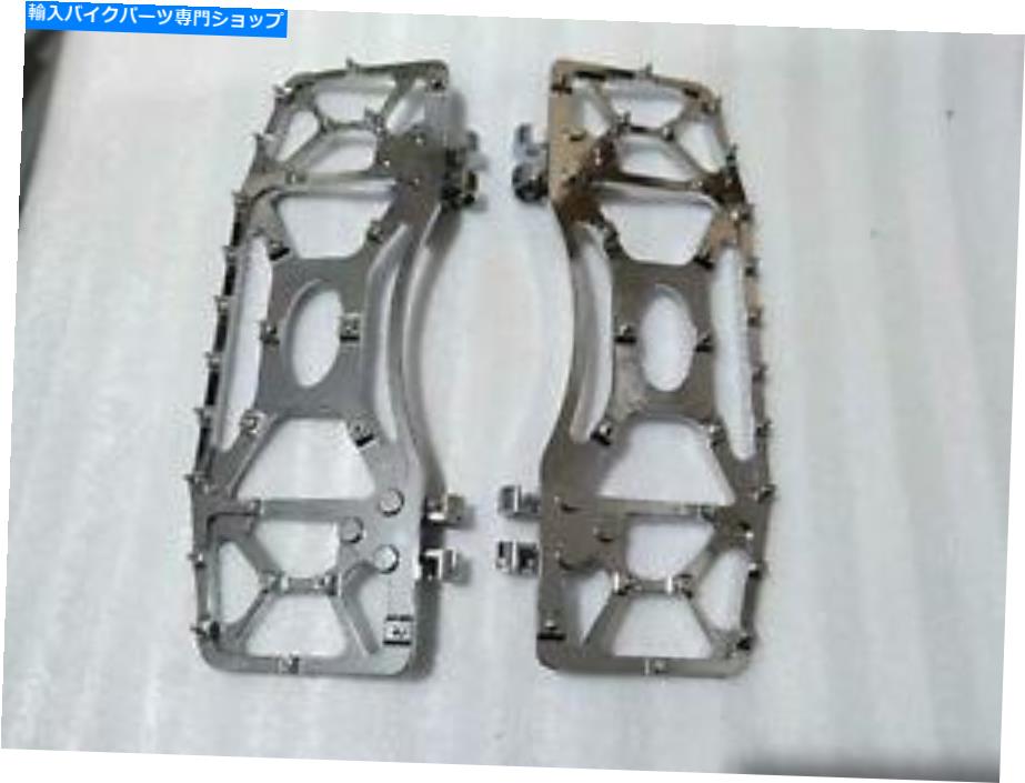 クロームパーツ クロームフロントフロアボードフットペグMX for Harley Touring Fltr Softail Fatboy Dyna Chrome Foot Floor Boards Footpegs MX For Harley Touring FLTR Softail Fatboy Dyna【並行輸入品】