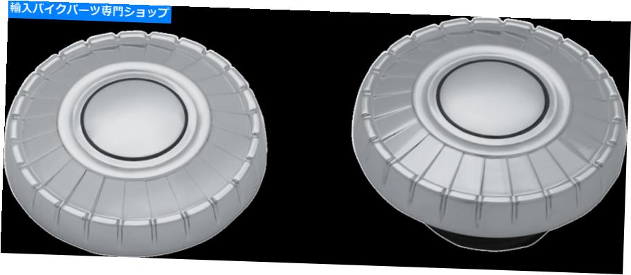 クロームパーツ クレアキンクロームAZTEC燃料ガスキャップペアセットインドチーフテインロードマスター Kuryakyn Chrome Aztec Fuel Gas Caps Pair Set Indian Chief Chieftain Roadmaster【並行輸入品】