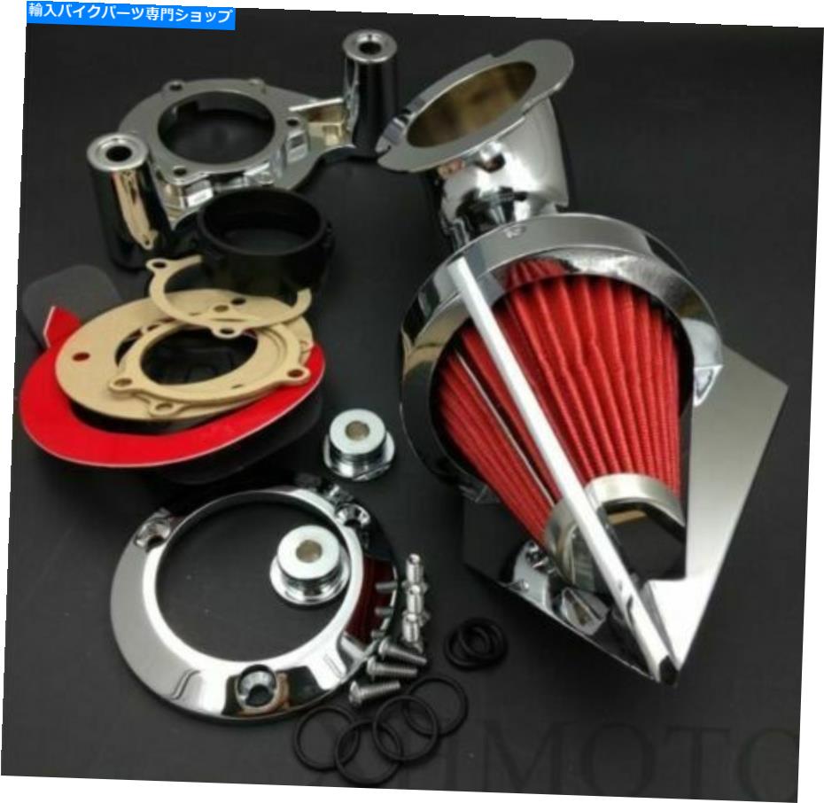 クロームパーツ ハーリースポーツカスタムのためのオートバイクロームスパイクエアフィルター摂取クリーナーキット Motorcycle Chrome Spike Air Filter Intake Cleaner Kit For Harley Sportste Custom【並行輸入品】