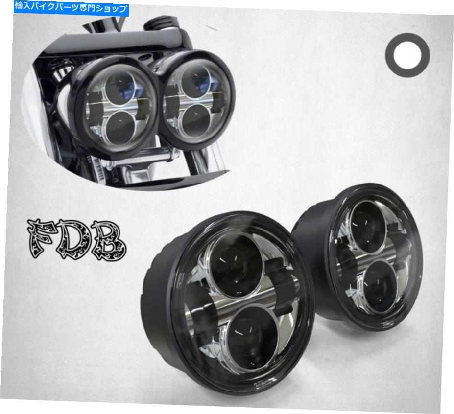 クロームパーツ FIT H-D 2008-17 DYNA LEDヘッドランプキット4.75ライト Fit H-D 2008-17 DYNA LED Headlamp Kit 4.75 Light【並行輸入品】