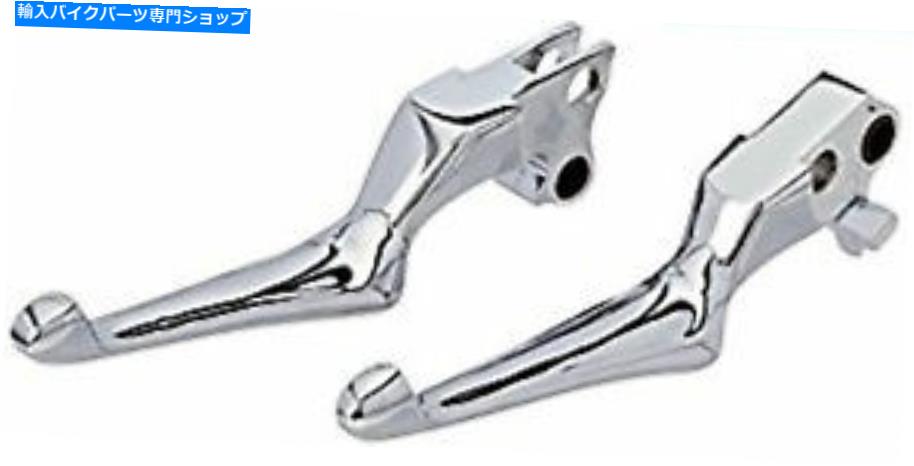 クロームパーツ クレアキンクロームボスブレードレバーセットペアレバーハーレー96-2017ツーリングソフト Kuryakyn Chrome Boss Blades Levers Set Pair Lever Harley 96-2017 Touring Softail【並行輸入品】