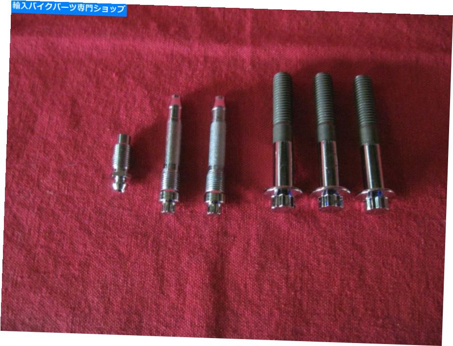 クロームパーツ （2）新しい12点クロムハーレーブレーキキャリパーハードウェアキット＃4??4473-02 ( 2) NEW 12 POINT CHROME HARLEY BRAKE CALIPER HARDWARE KIT # 44473-02A【並行輸入品】