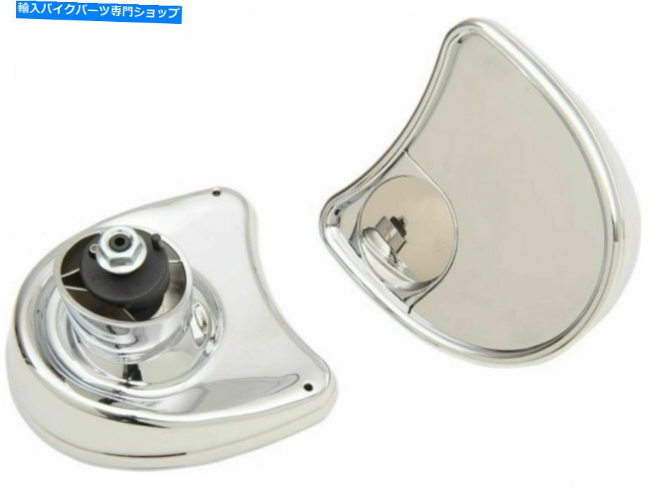 クロームパーツ クロームフェアリングマウントミラーW /ブラインドスポットミラーハーリーバットウィングツーリング Chrome Fairing Mounted Mirror w/ Blind Spot Mirrors Harley Batwing Touring【並行輸入品】