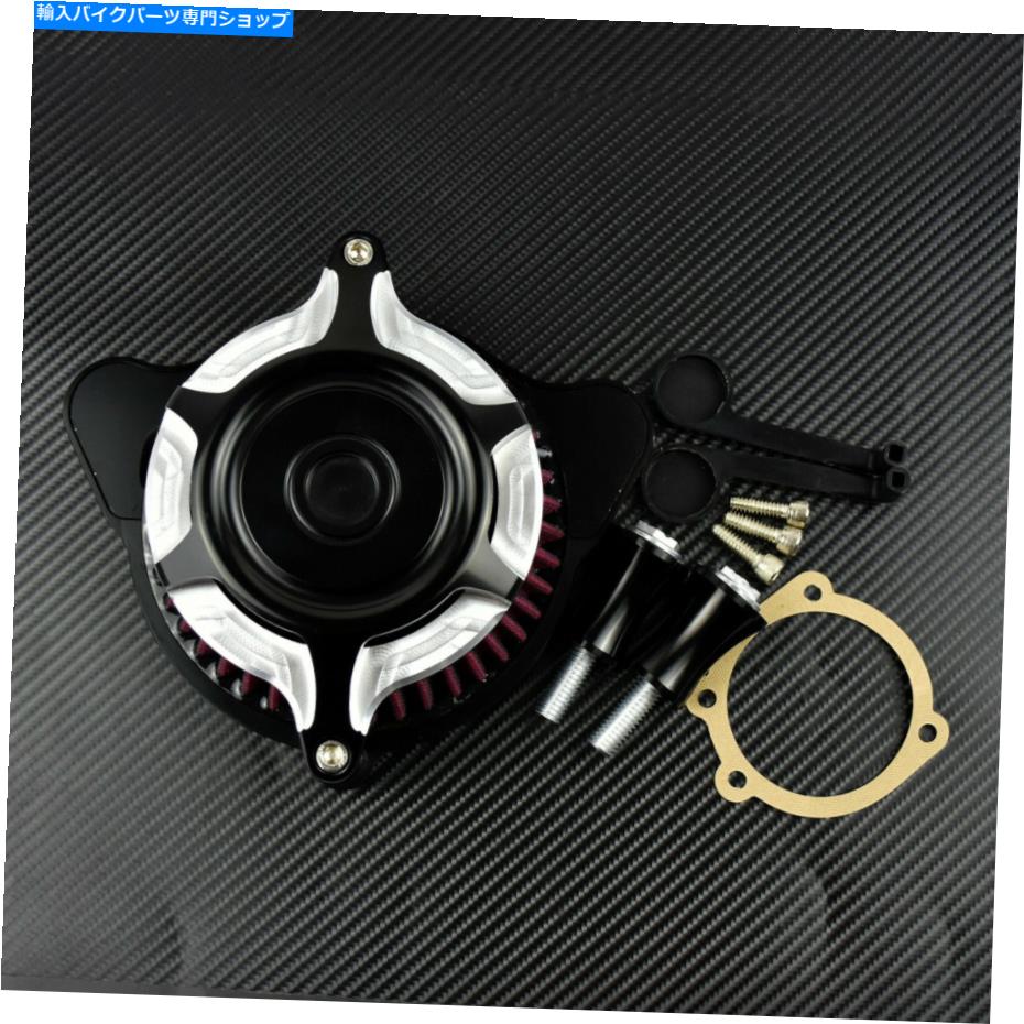 クロームパーツ ハーレーツーリング00-07 Softail 2015のための小さなクロムエアクリーナン摂取フィルターフィット Small Chrome Air Cleaner Intake Filter Fit For Harley Touring 00-07 Softail 2015【並行輸入品】