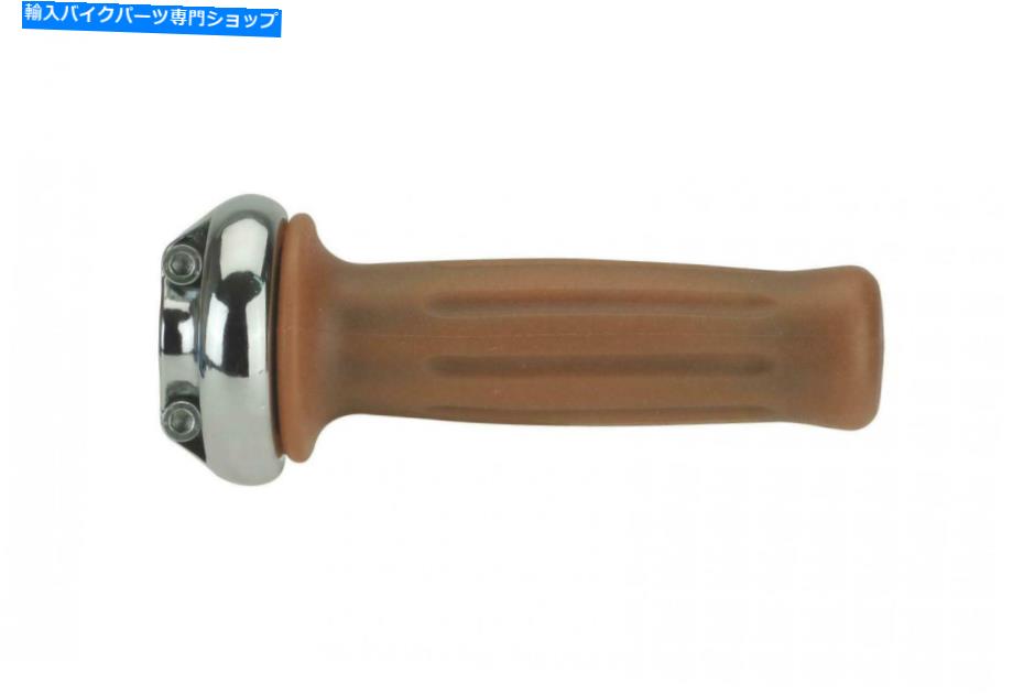 クロームパーツ ヴィンテージバイクに合うようにグリップを持つドミノの単一ケーブルクロム "ラリー"スロットル Domino Single Cable Chrome "Rally" Throttle with Grips to fit Vintage Bikes【並行輸入品】|Us Custom Parts Shop USDM