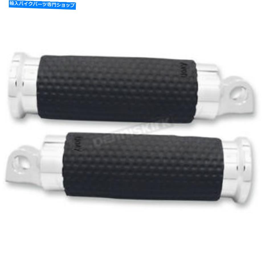 クロームパーツ エイボングリップクローム男性マウントゲルフットペグ - FP-GEL-70-CH Avon Grips Chrome Male Mount Gel Footpegs - FP-GEL-70-CH【並行輸入品】