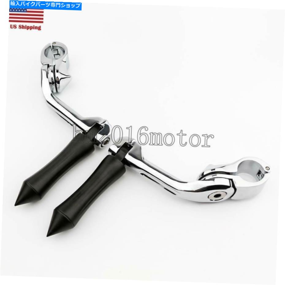 クロームパーツ Harley-Davidson Sportster 883 XLH883用クロームハイウェイフットペッグマウントクランプ Chrome Highway Footpeg Mount Clamp For Harley-Davidson Sportster 883 XLH883【並行輸入品】