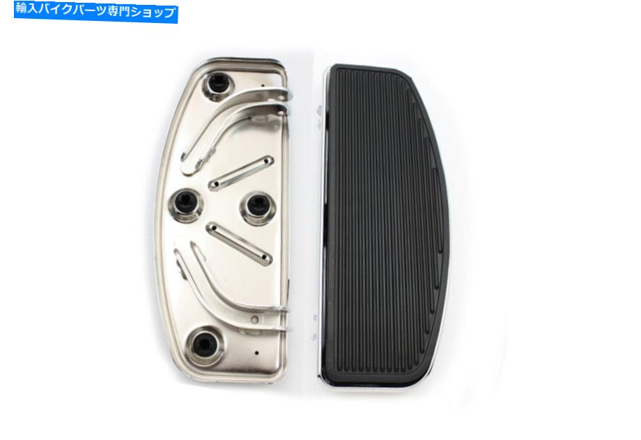 クロームパーツ ドライバーフットボードセットクロム 'D'形フィットハーレーダビッドソン Driver Footboard Set Chrome 'D' Shape fits Harley-Davidson【並行輸入品】