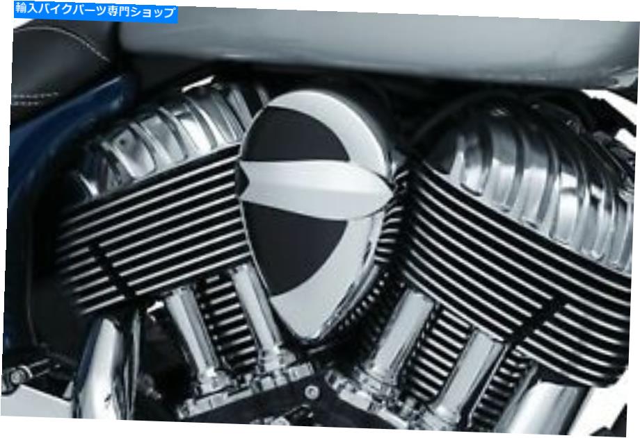 クロームパーツ クレアキン5697クローム＆ブラックジョンシリーズシリーズVantageホーンカバー14-19インド Kuryakyn 5697 Chrome & Black John Shope Series Vantage Horn Cover 14-19 Indian【並行輸入品】
