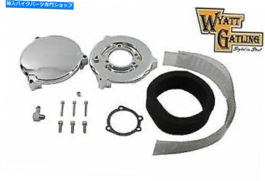 クロームパーツ V-Twinによるハーレーダビッドソンのためのワイアットガトリングエアクリーナリー滑らかなクロム Wyatt Gatling Air Cleaner Smooth Chrome for Harley Davidson by V-Twin【並行輸入品】