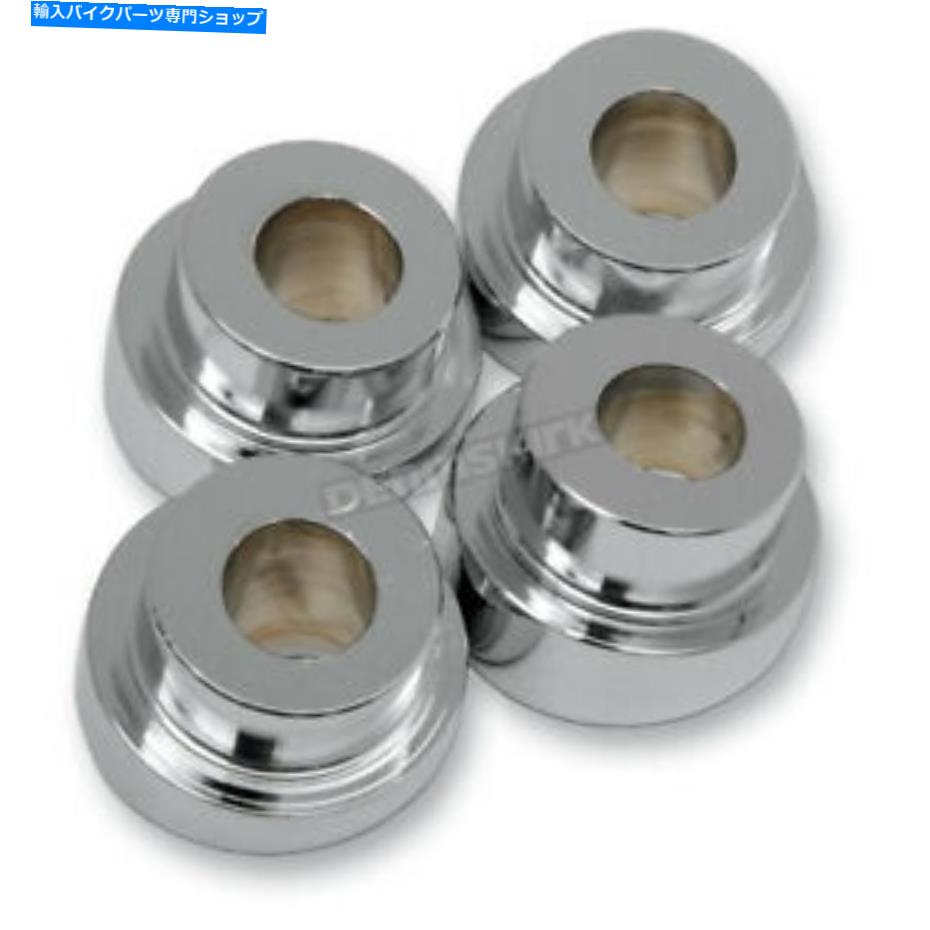 クロームパーツ LAチョッパークローム10アングルハンドルバーライザーアダプタ - LA-7400-10 LA Choppers Chrome 10 Angle Handlebar Riser Adaptors - LA-7400-10【並行輸入品】