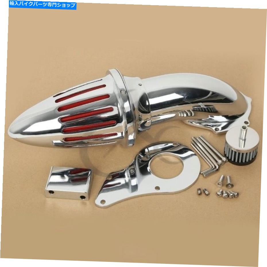 クロームパーツ ホンダシャドウVLX 600 VLX600 99＆12のためのクロムスパイクエアクリーナキット吸気フィルター Chrome Spike Air Cleaner Kit Intake Filter For Honda Shadow VLX 600 VLX600 99&12【並行輸入品】