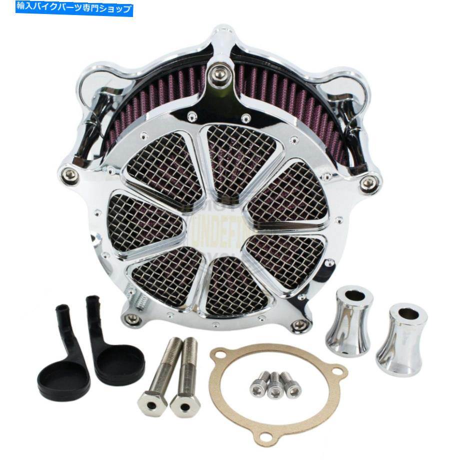 クロームパーツ ハーレーツーリングElectra Glide Softail Dyna Triのための空気クリーナー吸気フィルターキット Air Cleaner Intake Filter Kit For Harley Touring Electra Glide Softail Dyna Tri【並行輸入品】