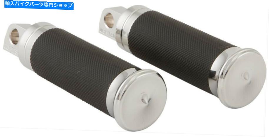 クロームパーツ HardDrive - 0035-1138-CH - フットペグセット、衝撃 - クロム HardDrive - 0035-1138-CH - Footpeg Set, Shock - Chrome【並行輸入品】