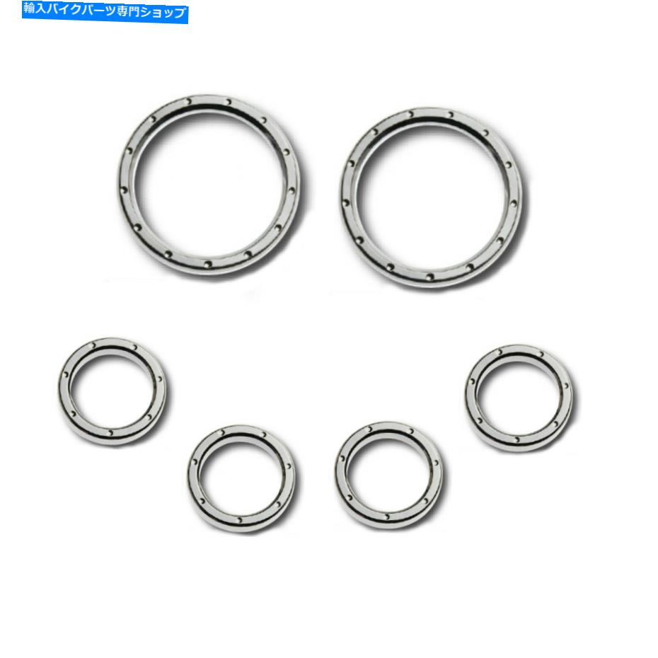 クロームパーツ Chrome Dippled Speedometer Bezels Harley Touring Flht / x 96-13 Chrome Dimpled Speedometer Covers Bezels Harley Touring FLHT/X 96-13【並行輸入品】 34,231円