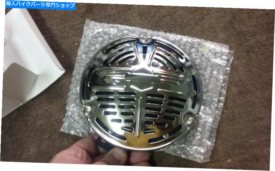 クロームパーツ 1936-1948 BTのためのハーレーナックルヘッドFlathead Pannhe 12-V Chromeホーン HARLEY KNUCKLEHEAD FLATHEAD PANHEAD SPRINGER 12-V CHROME HORN FOR 1936-1948 BT【並行輸入品】