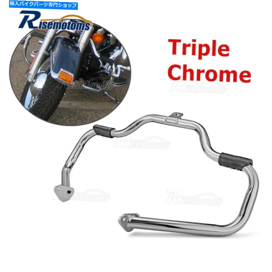 クロームパーツ Harley Touring Models 97-08のためのChrome MustacheエンジンガードHignwayクラッシュバー Chrome Mustache Engine Guard Hignway Crash Bar For Harley Touring Models 97-08【並行輸入品】
