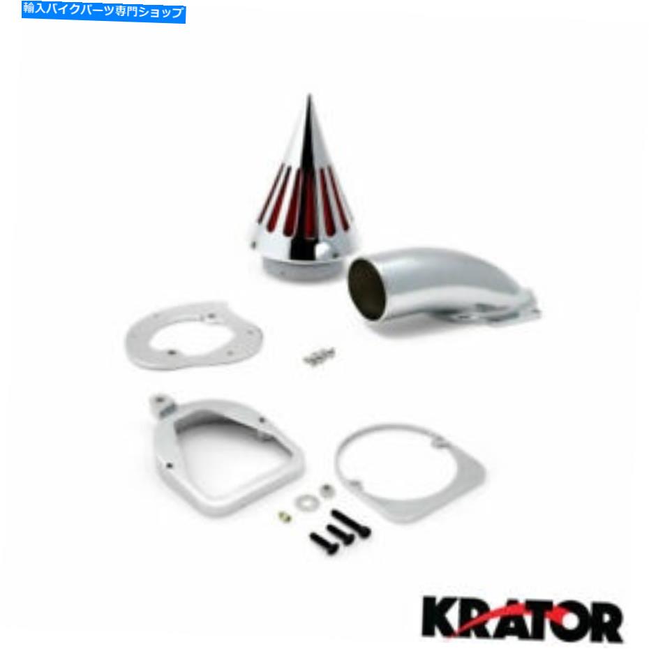 クロームパーツ 1998 - 2007年のオートバイクロームスパイクエアクリーナ摂取フィルターHonda Ace 750 Motorcycle Chrome Spike Air Cleaner Intake Filter For 1998-2007 Honda ACE 750【並行輸入品】