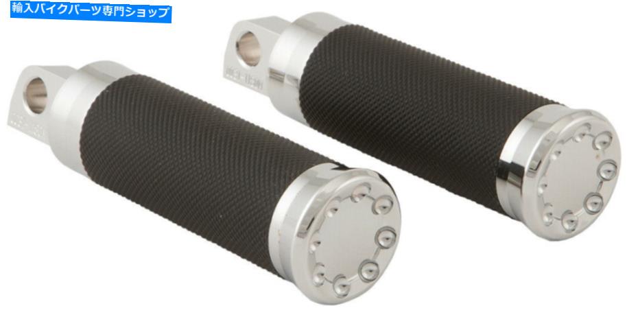 クロームパーツ ハードドライブスロットルフットペグすべてのHDモデルのクロム HardDrive Throttle Footpeg Set Chrome for All HD Models【並行輸入品】