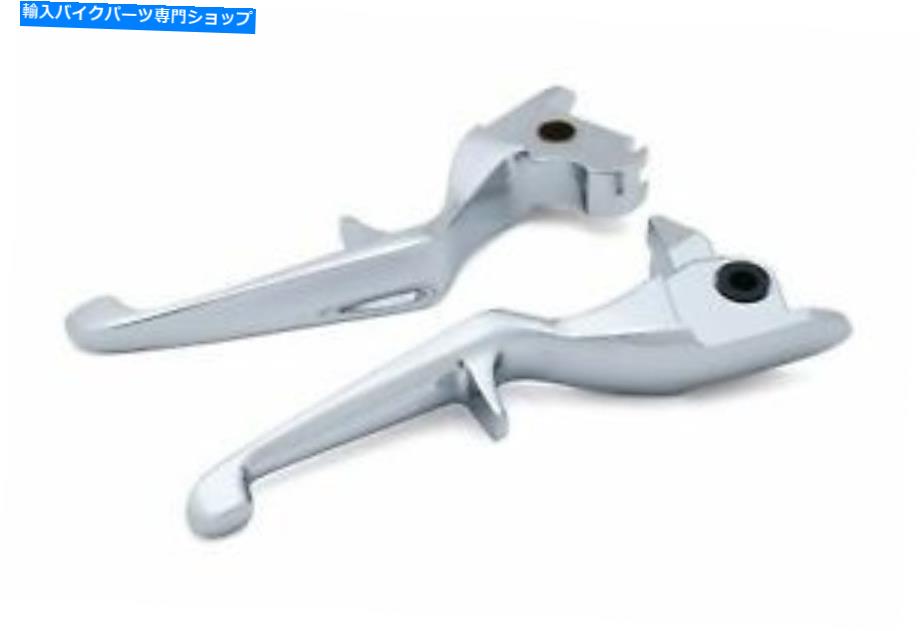 クロームパーツ Kuryakyn Chromeトリガー指ハンドルバーコントロールレバーハーレー2014-2016ツーリング Kuryakyn Chrome Trigger Finger Handlebar Control Levers Harley 2014-2016 Touring【並行輸入品】