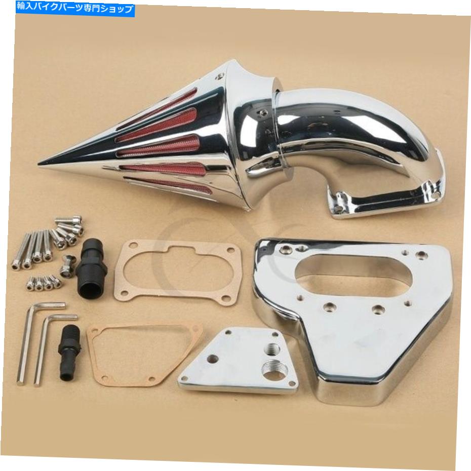 クロームパーツ Honda VTX 1800 VTX1800 02-09のためのクロムスパイクエアクリーナキット吸気フィルターフィット Chrome Spike Air Cleaner Kits Intake Filter Fit For Honda VTX 1800 VTX1800 02-09【並行輸入品】
