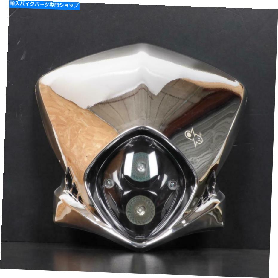 クロームパーツ バッグライトカートパークコークコークロームコートサイクライクメソッドマーケットスタート商品 - オリジナルのタイトルを表示 ヘッドライトプレートヘッドフォークワンデューククロームオートバイク光学チューニングスタント新品- show origi【並行輸入品】