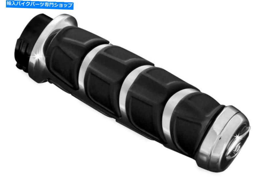 クロームパーツ クライアキンの運動グリップ、Chrome 6350 KURYAKYN KINETIC GRIPS, CHROME 6350【並行輸入品】