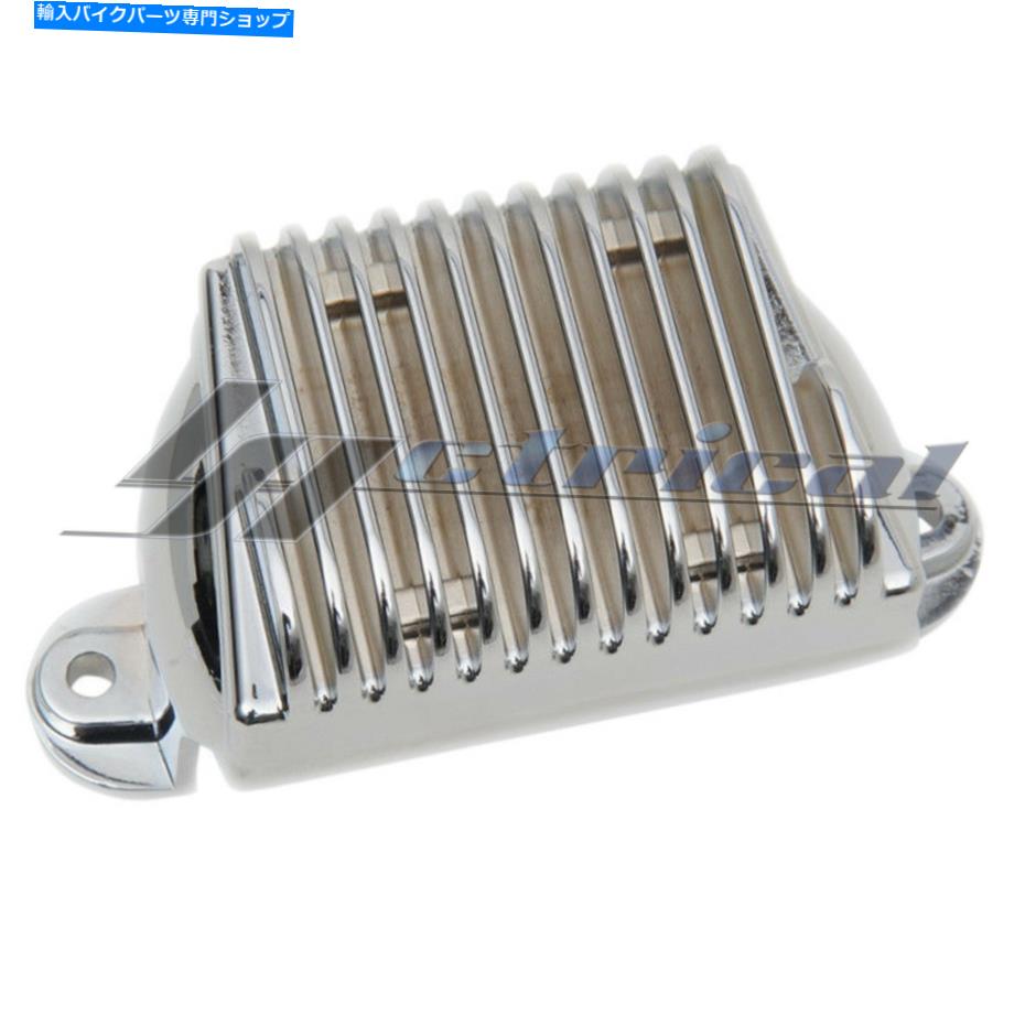 クロームパーツ クローム電圧レギュレータ整流器はハーレーダビッドソンFLHT FLHR FLHXツーリング CHROME VOLTAGE REGULATOR RECTIFIER Fits HARLEY DAVIDSON FLHT FLHR FLHX TOURING【並行輸入品】