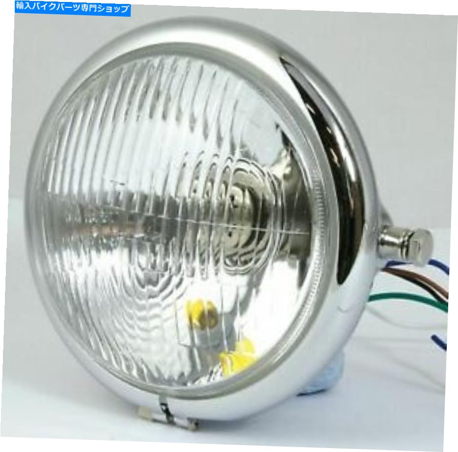 クロームパーツ オートバイベイツヘッドライト5 3/4インチクロームサイドマウントイギリススペック Motorcycle Bates Headlight 5 3/4 Inch Chrome Side Mount UK Spec【並行輸入品】|Us Custom Parts Shop USDM
