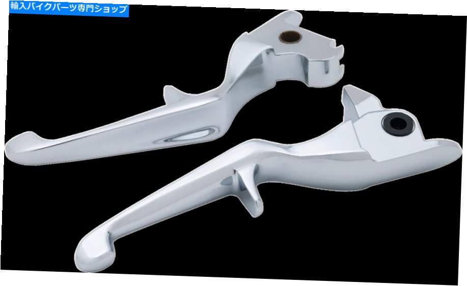 クロームパーツ クレアキン1843クロームトリガーブレーキ＆クラッチレバーセット14-16ハーレーツーリングFLHX Kuryakyn 1843 Chrome Trigger Brake & Clutch Lever Set 14-16 Harley Touring FLHX【並行輸入品】