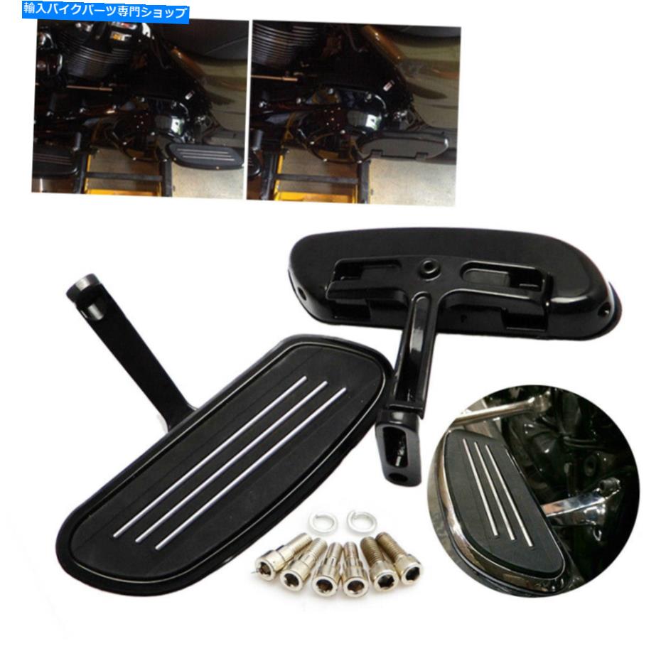クロームパーツ ハーレーストリートロードグライド93-20のための乗客の床板の足板の合理化 Streamline Passenger Floorboard Footboard Set For Harley Street Road Glide 93-20【並行輸入品】