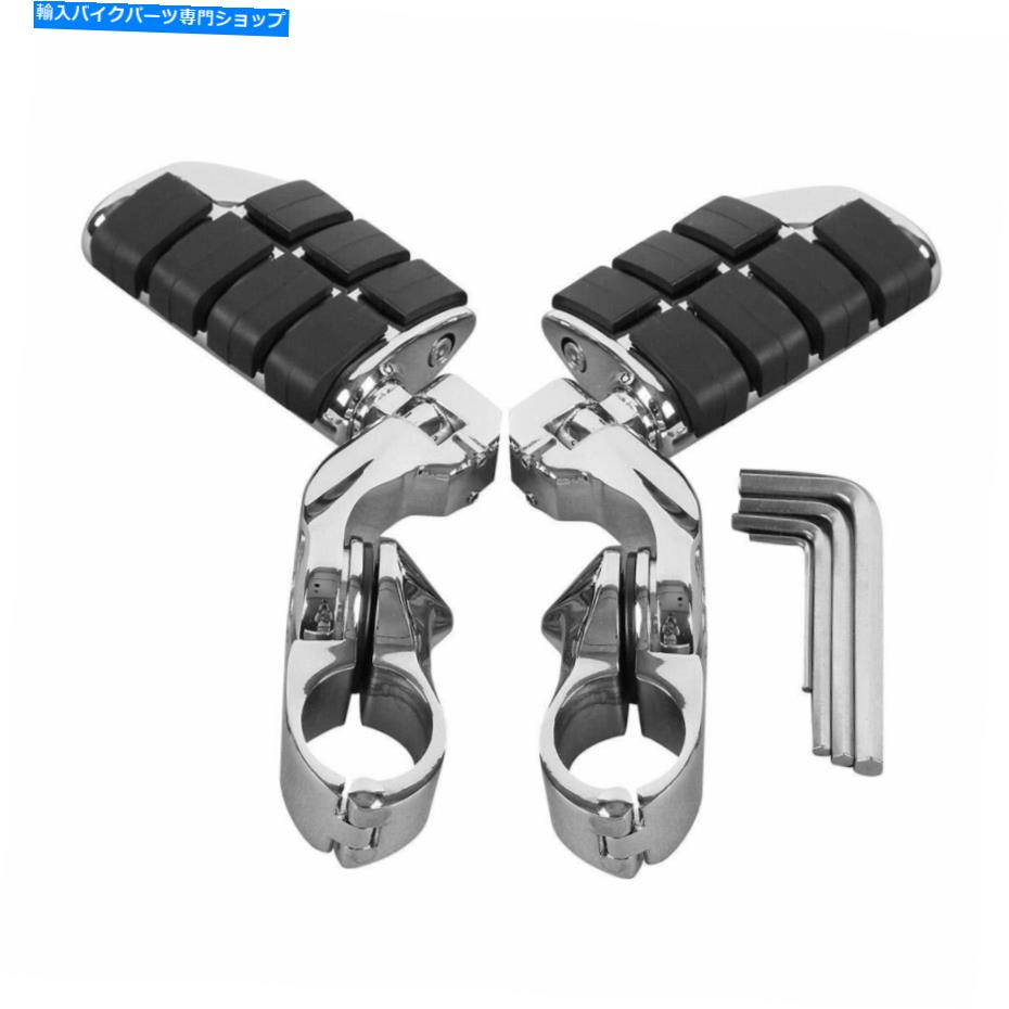 クロームパーツ Harley Davidson Touring Dyna SuspeailのためのChromeオートバイ高速道路の足のペグ Chrome Motorcycle Highway Foot Pegs For Harley Davidson Touring Dyna Softail US【並行輸入品】