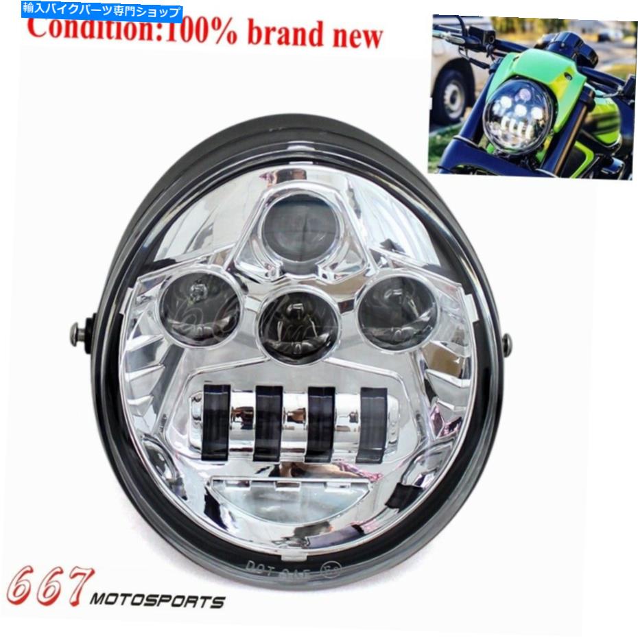 クロームパーツ Chrome - Harley Davidson VRSCA VROD Vrod .. DOT承認60W Chrome - LED Headlight For Harley Davidson VRSCA V-Rod VRod .. DOT Approved 60W【並行輸入品】