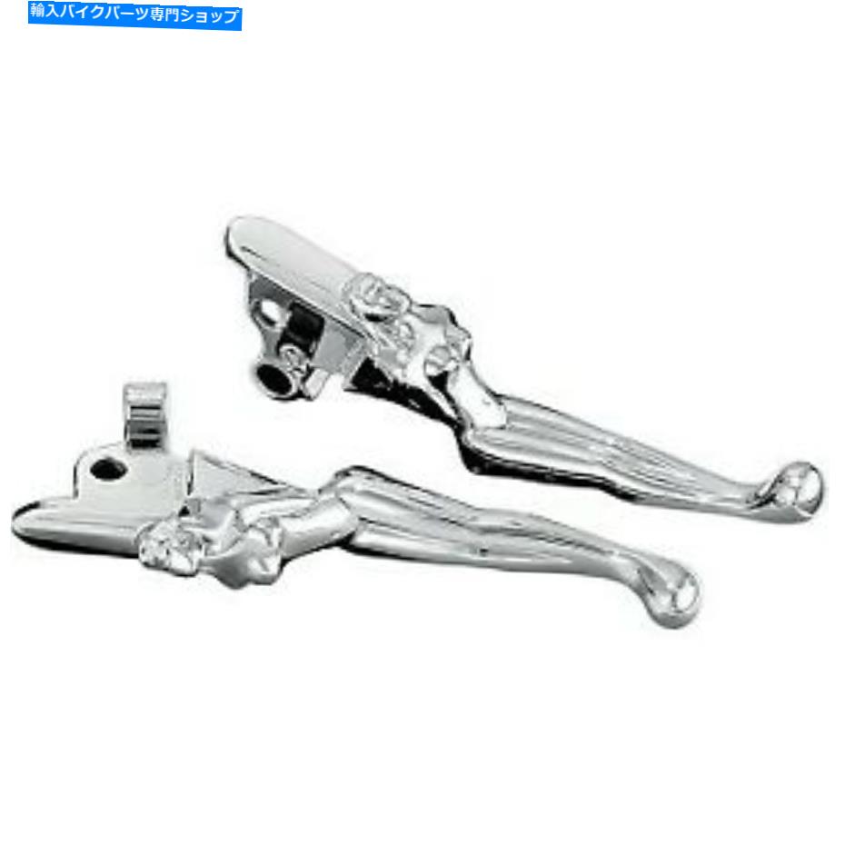 クロームパーツ ハーレーのためのクライャキン1049クロムシルエットクラッチ＆ブレーキレバー Kuryakyn 1049 Chrome Silhouette Clutch & Brake Levers for Harley【並行輸入品】