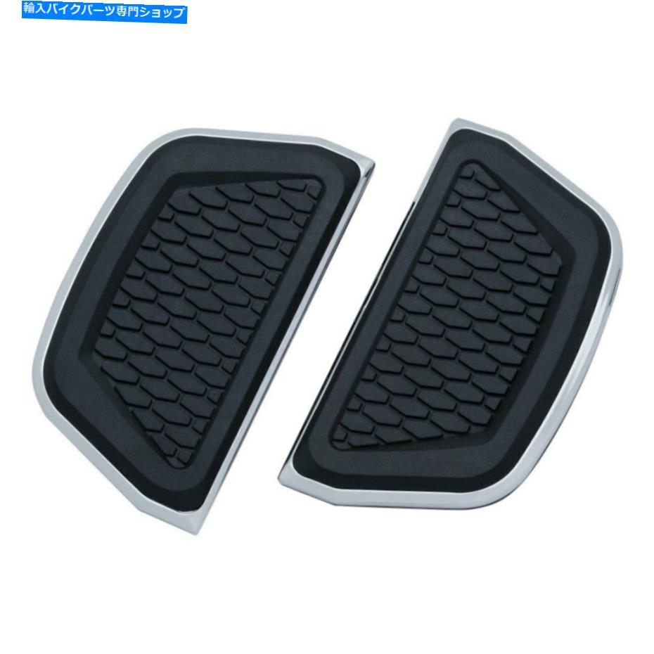 クロームパーツ Harley-Davidson Road King 94-19六角乗客の床板を挿入する For Harley-Davidson Road King 94-19 Hex Passenger's Floorboard Inserts Chrome【並行輸入品】