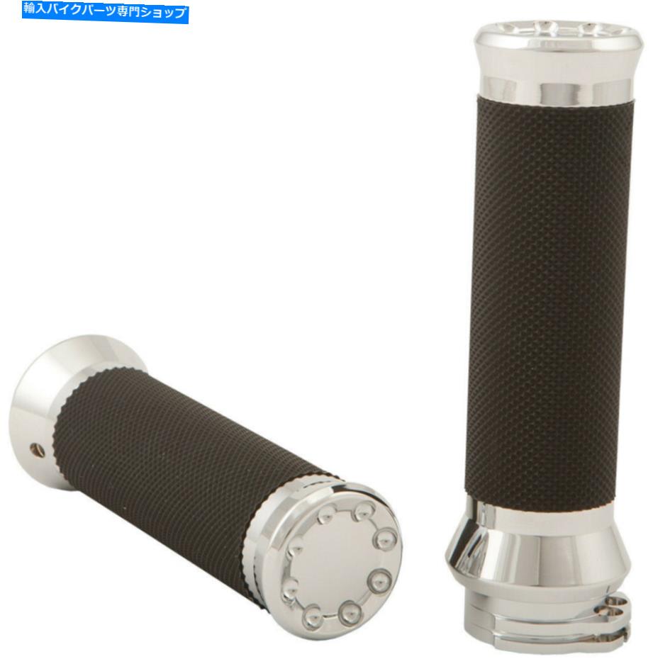 クロームパーツ クロームスロットルグリップペアスロットルケーブルグリップハーリースーパーグライドII 1982-1984 Chrome Throttle Grip Pair Throttle Cable Grips Harley Super Glide II 1982-1984【並行輸入品】