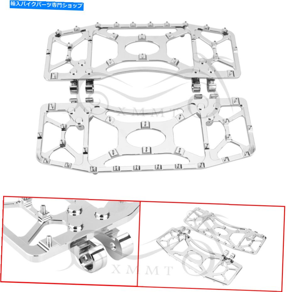 クロームパーツ ペアクロームMXストレッチフットペグの床板はハーレーツアーグライドFltcu Flt Pair Chrome MX Stretched Foot Pegs Floorboards For Harley Tour Glide FLTCU FLT【並行輸入品】