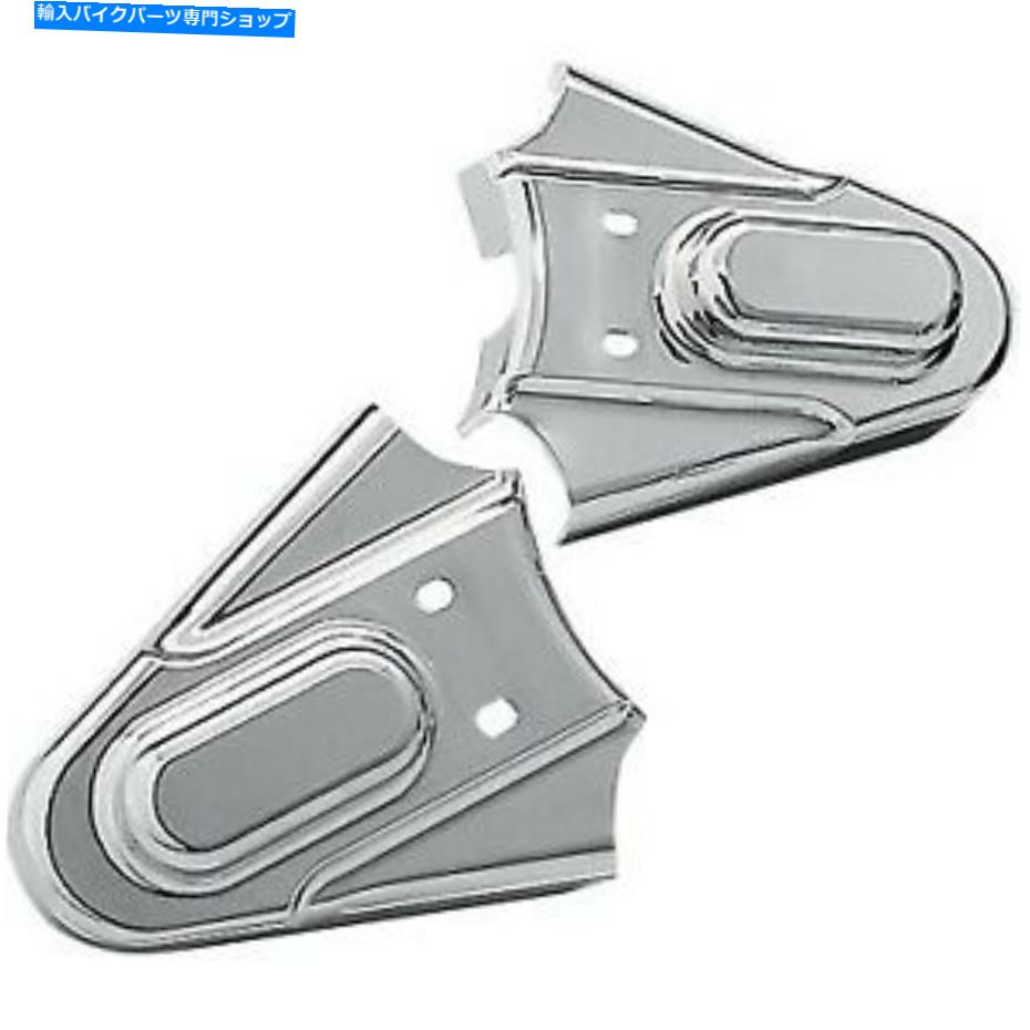 クロームパーツ クライアキン8200クロムファントムアクスルカバー86-05 FXST＆86-07 FLST Kuryakyn 8200 Chrome Phantom Axle Covers for 86-05 FXST & 86-07 FLST【並行輸入品】
