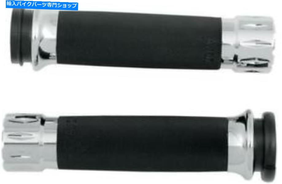 クロームパーツ エイボンライバルカスタム輪郭グリップクローム＃CC-85-CH-FL-RIVハーレーダビッドソン Avon Rival Custom Contour Grips Chrome #CC-85-CH-FL-RIV Harley Davidson【並行輸入品】