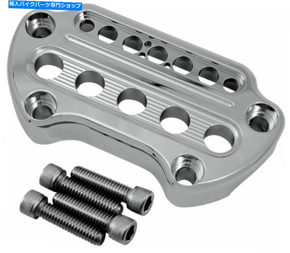クロームパーツ ジョーカーマシンハンドルバーライザートップクランプ2006-17ハーリーダイナ1993-17 XLクロム Joker Machine Handlebar Riser Top Clamp 2006-17 Harley Dyna 1993-17 XL Chrome【並行輸入品】